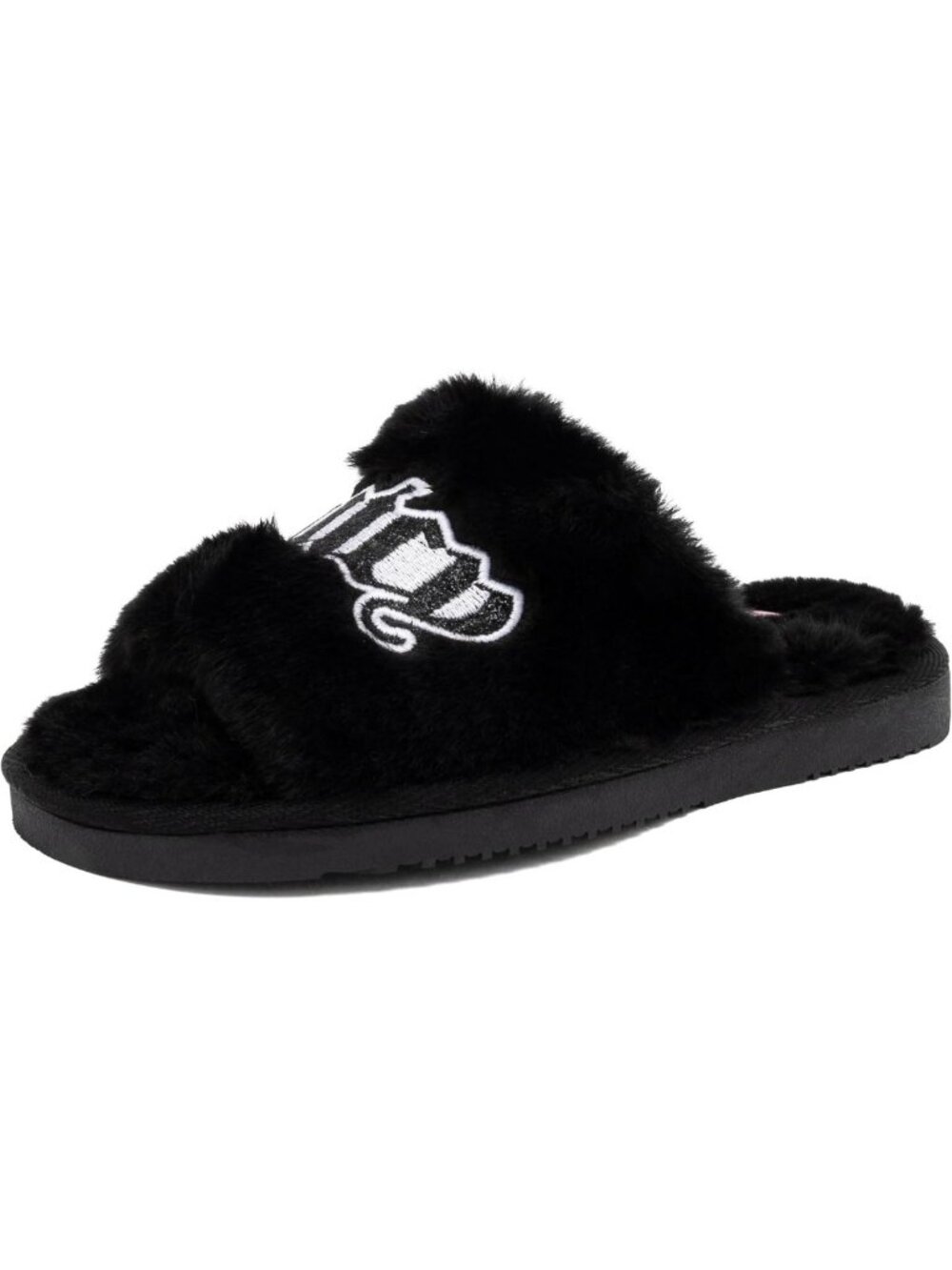Cozy Faux Fur Slide Sandals for Women | Open Toe Indoor Outdoor Slippers